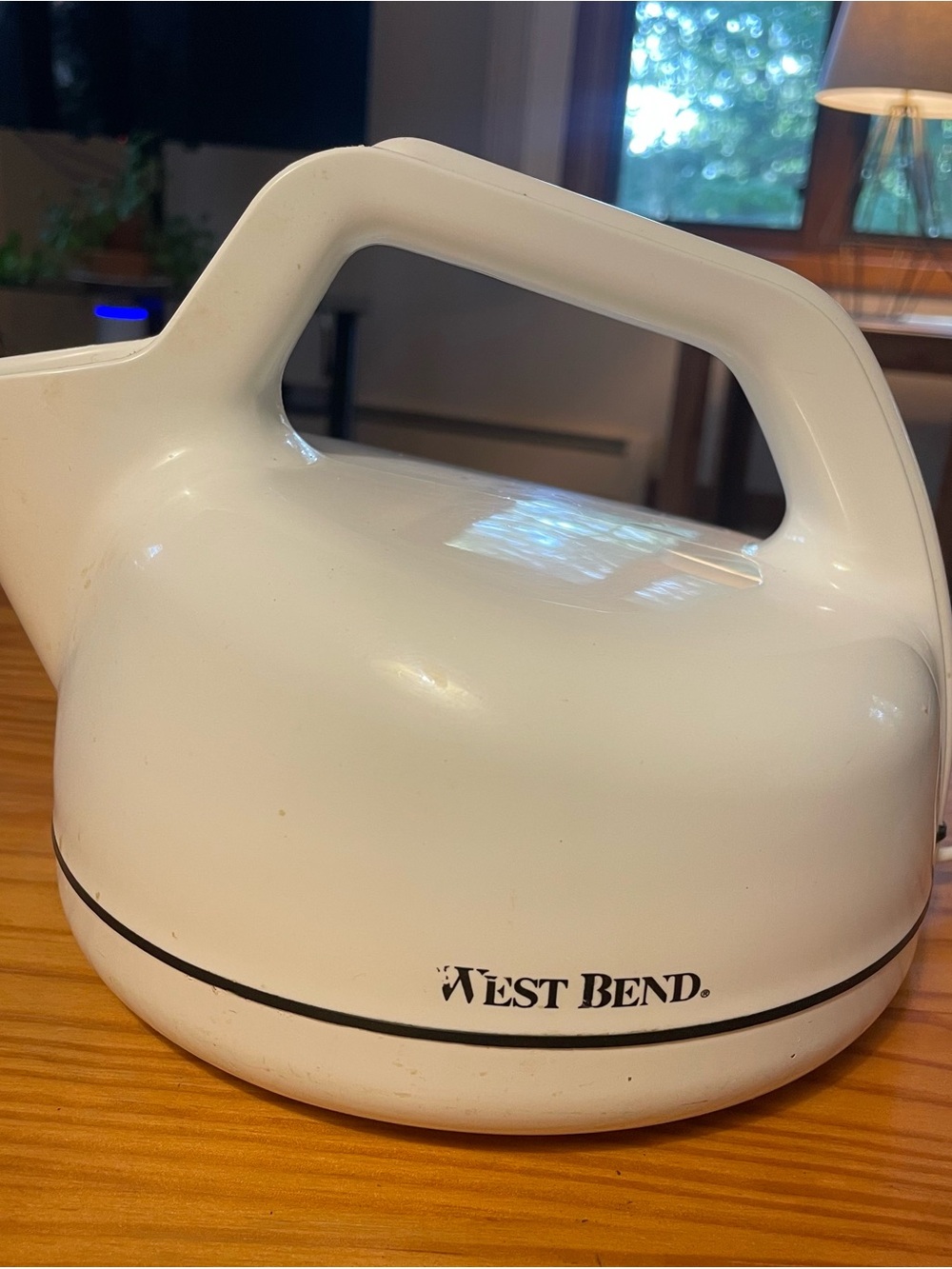 White Electric Kettle with Easy-Grip Handle